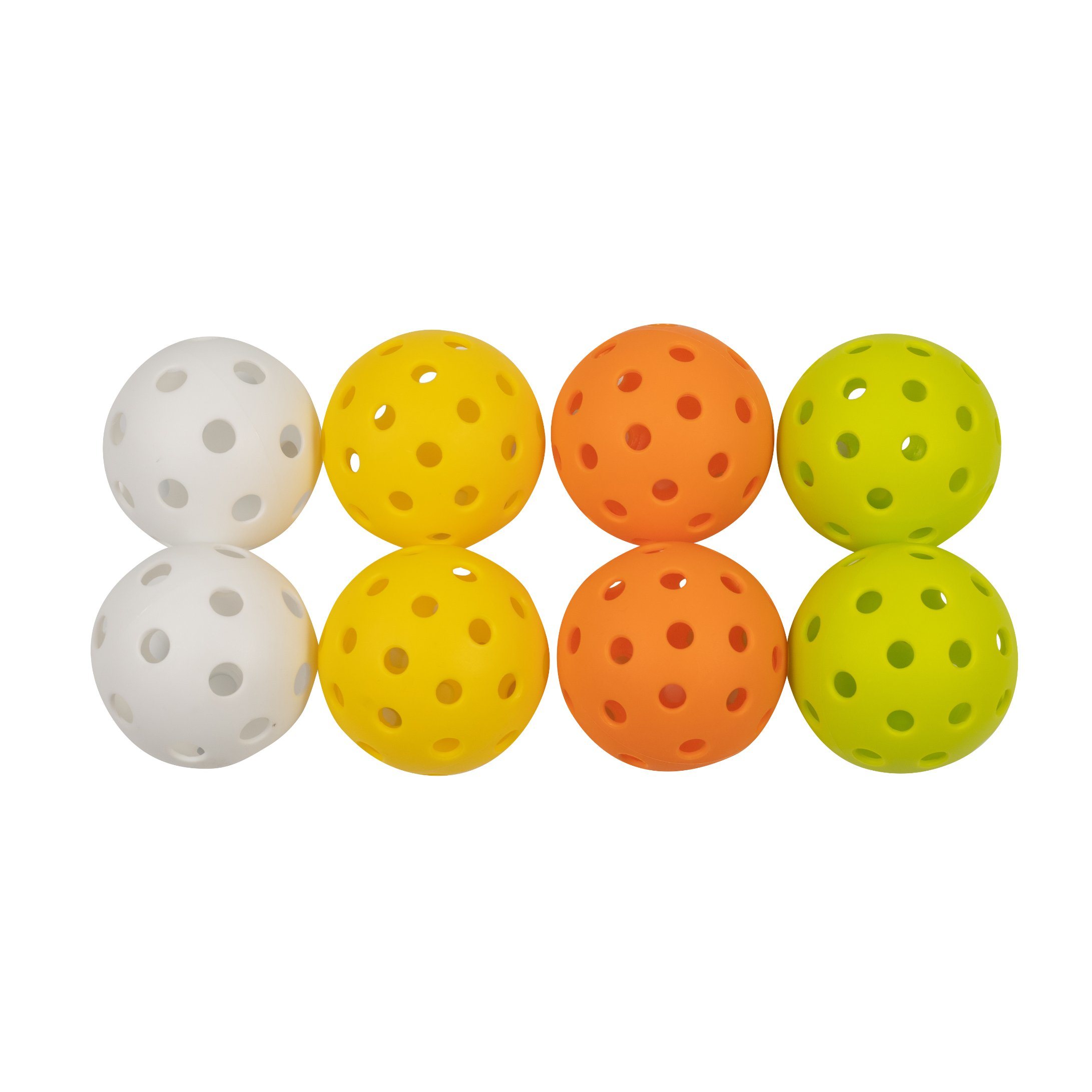 Boules colorées de pickleball de rebond en plastique 40 boules de trous boules de 26 trous