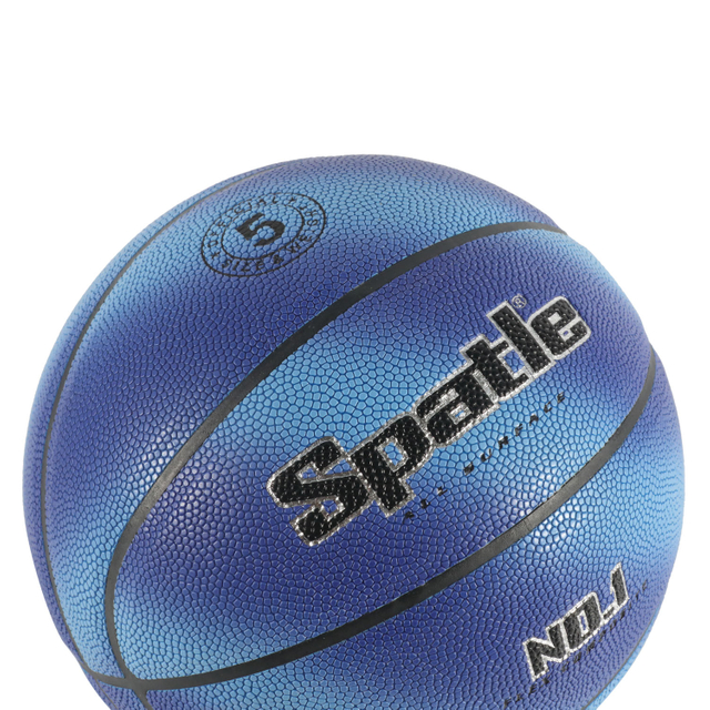 Ballon de basket laminé en PVC de taille officielle marron pour intérieur et extérieur