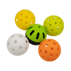 Boules colorées de pickleball de rebond en plastique 40 boules de trous boules de 26 trous