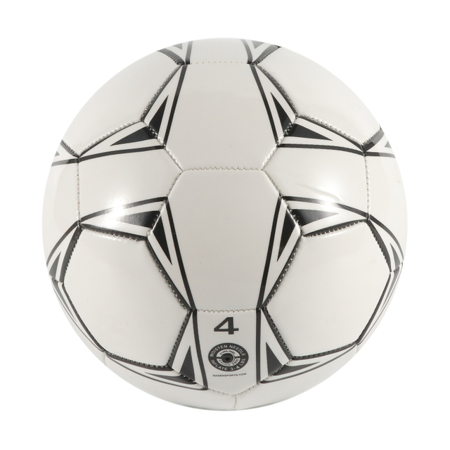 Ballon de football de couverture de PVC de formation de football de taille multiple de logo fait sur commande