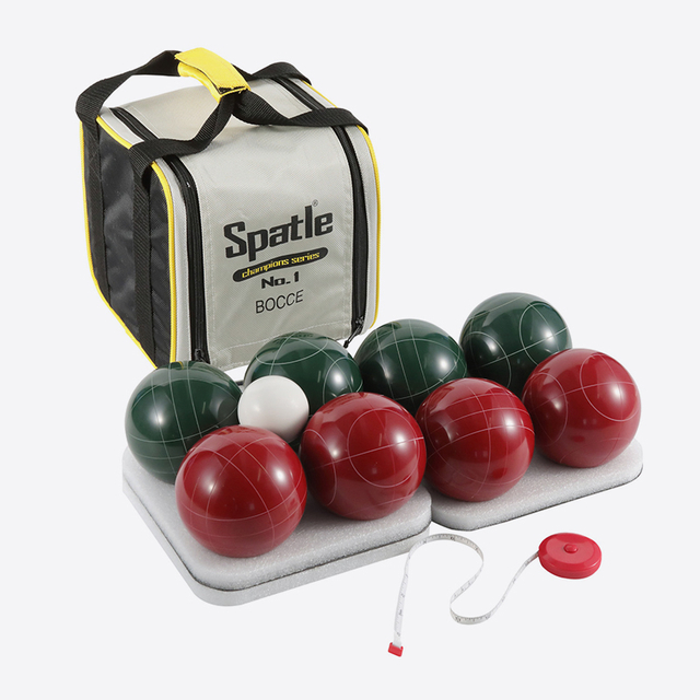 Meilleure vente Ensemble de boules de pétanque en résine avec logo personnalisé et bandes avec étui de transport